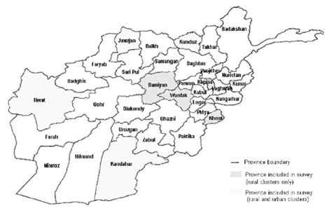 Map Of Afghanistan Provinces