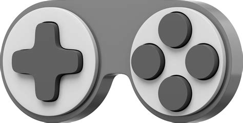 Minimalistic Console Game Controller Png Gray Icon On Transparent