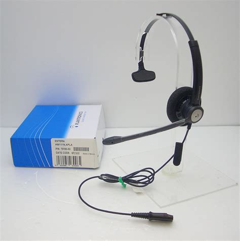 Plantronics Entera Hw111n Monaural Noise Canceling Office Qd Headset For M22 Amp For Sale Online