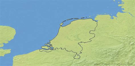 Outline maps of Netherlands : Vector and gif map for YouTube