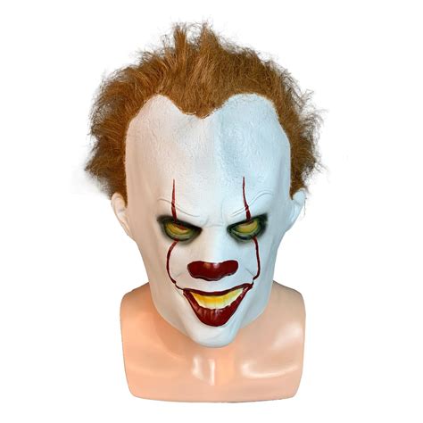 Máscara de terror de Halloween Pennywise Joker Cosplay de Stephen