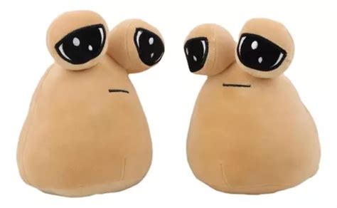 2pcs Sin Emoción Alien Pou Furdiburb Muñeco Peluche Juguete Color