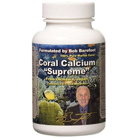 Coral Calcium Supreme 1000mg Formulated And Endorsed By Bob Barefoot 90