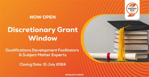 Discretionary Grant Window Services Seta Website