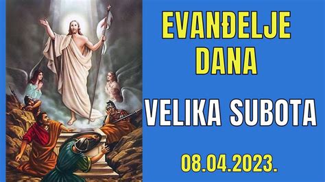 Evan Elje Dana Velika Subota Youtube