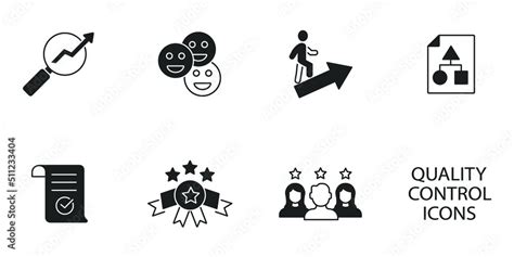 quality control icons symbol vector elements for infographic web Stock ...