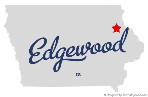 Map of Edgewood, IA, Iowa