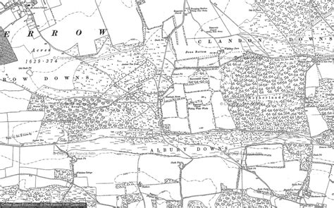 Historic Ordnance Survey Map of Newlands Corner, 1895