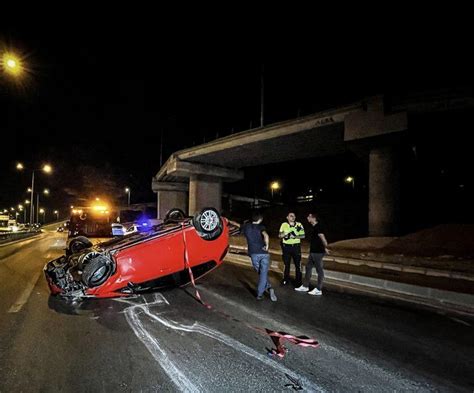 Bursa Da S R C Takla Atan Otomobilden Yara Almadan Kurtuldu Bursa