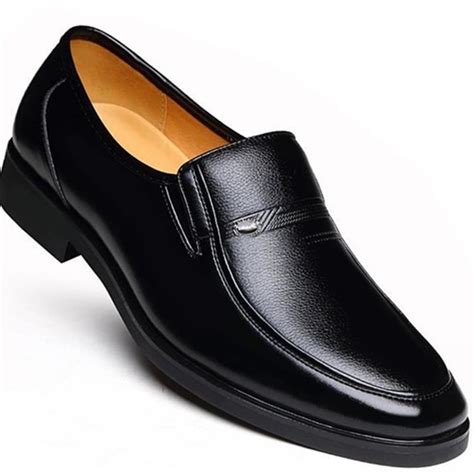 Formal Slip On Leather Dress Shoes For Men