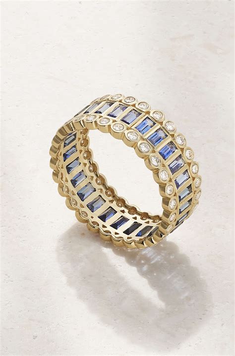 Blue Karat Gold Sapphire And Diamond Ring Sydney Evan Net A Porter