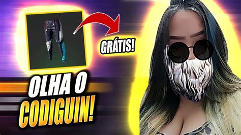 FREE FIRE AO VIVO CALÇA ANGELICAL VOLTOU CODIGUIN PERMANENTE