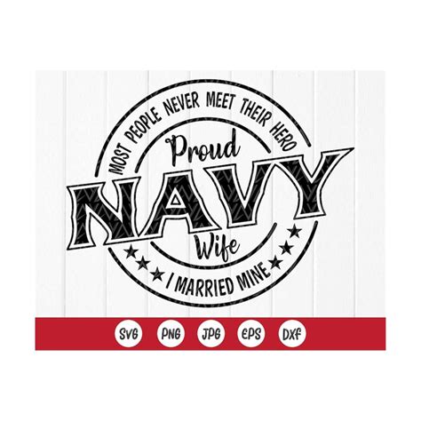 Proud Navy Wife SVG Veteran Svg Military SVG Patriotic Pro Inspire