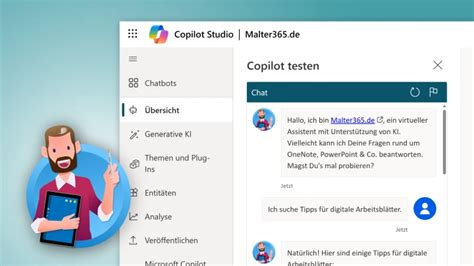 Copilot Studio Anleitung für eigenen Chatbot mit KI