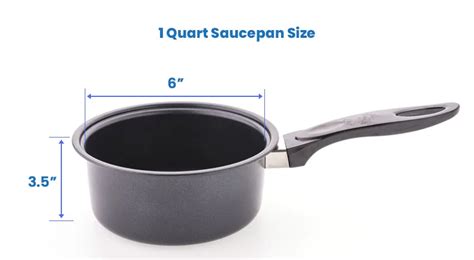 Saucepan Sizes (1, 2, 3 & 4 Quart Pan Dimensions) - Designing Idea