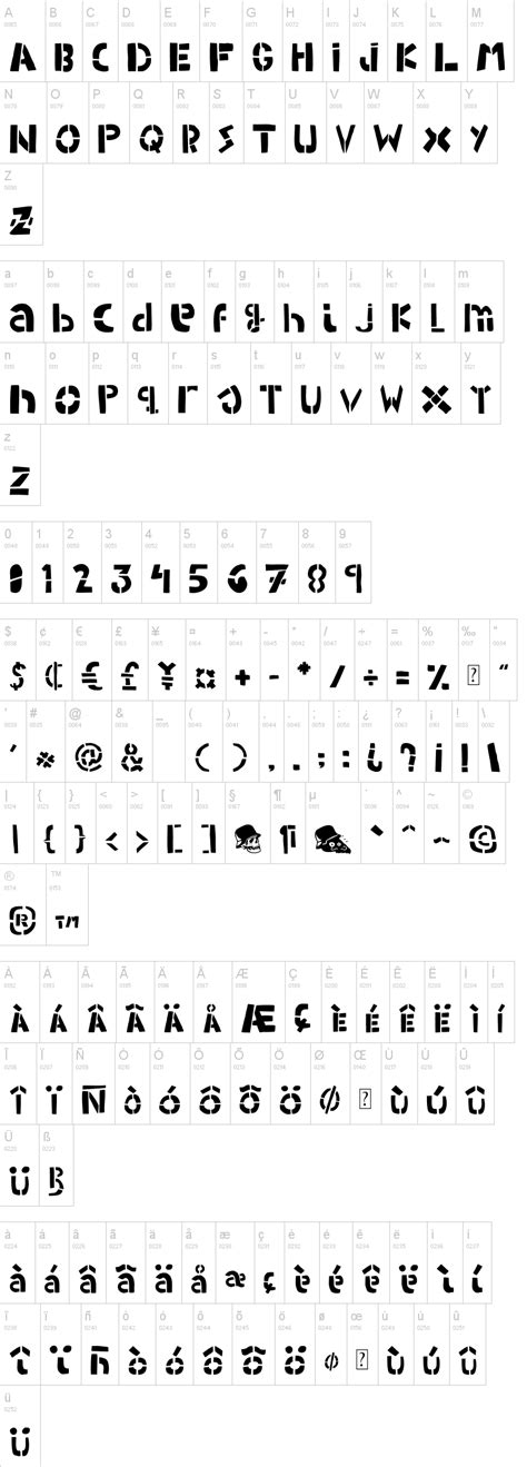 Woodcutter Army (stencil) Font | dafont.com