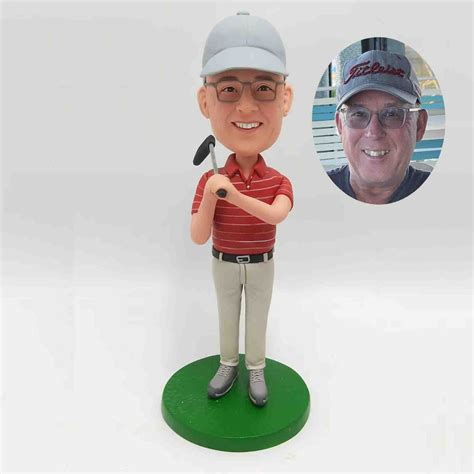 Custom Bobbleheads Golf Personalized Golf Ts For Him Personalized Golf Bobbleheads Playing