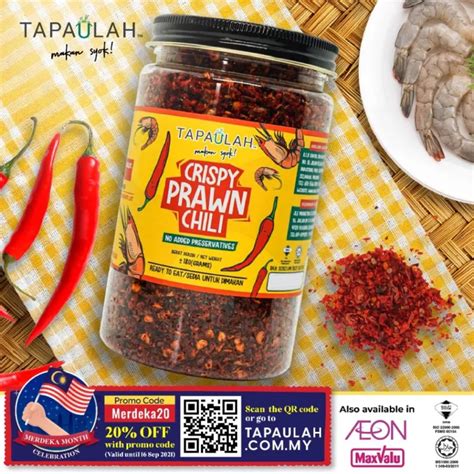 Crispy Prawn Chili Cooking Paste Tapaulah Halal No Added