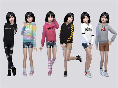 The Sims Resource - VANS Board Hoodies Girls