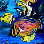 Tropical Fish Painting By Karon Melillo Devega Fine Art America