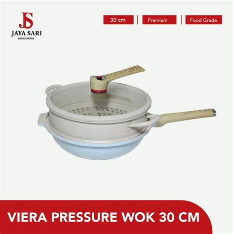 Jual Viera Pressure Wok With Steamer Cm Panci Steamer Aluminum