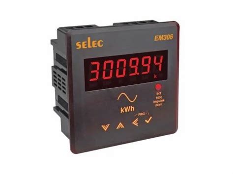 Selec Energy Meter Model Name Number Em To V Ac At Rs