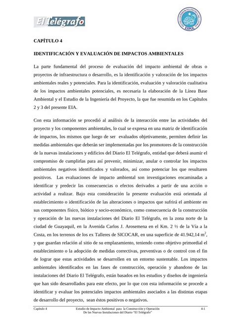 PDF CAPÍTULO 4 IDENTIFICACIÓN Y EVALUACIÓN DE ambientales