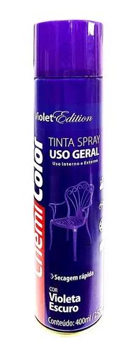 Tinta Spray Cor Violeta Escuro Chemicolor Ml Uso Geral