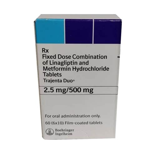 Mg Linagliptin Metformin Hydrochloride Tablet At Rs Box Id