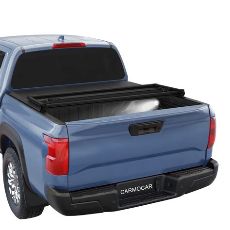 CARMOCAR Soft Tri Fold Tonneau Cover 5FT Short Bed Pickup Truck Bed