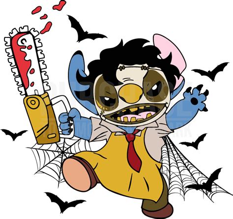 Stitch X Leatherface Svg Stitch Svg Leatherface Svg Lilo And Stitch