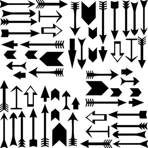 Premium Vector Arrows Big Black Set Icons Arrow Icon Arrow Vector