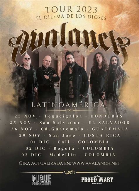 Fechas Del El Dilema De Los Dioses Tour De Avalanch Metaltrip