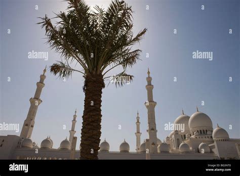 Domes And Minarets Of Sheikh Zayed Bin Sultan Al Nahyan Mosque Grand