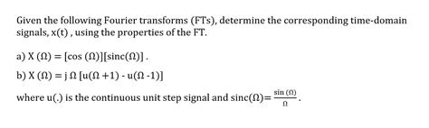 Solved Signals and systems question. Please solve it step by | Chegg.com 