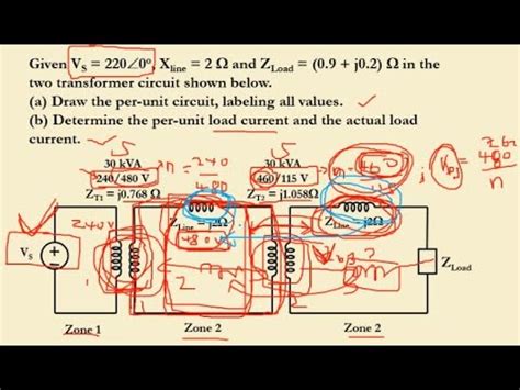 Polyphase Circuit Topic A Per Unit Analysis Of Transformer Network