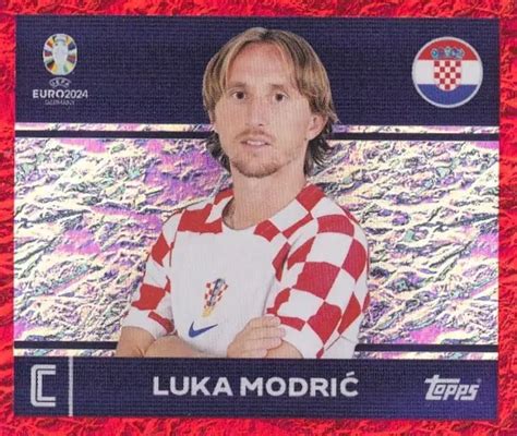 Topps Uefa Euro Sticker Swiss Edition Cro Luka Modri Captain