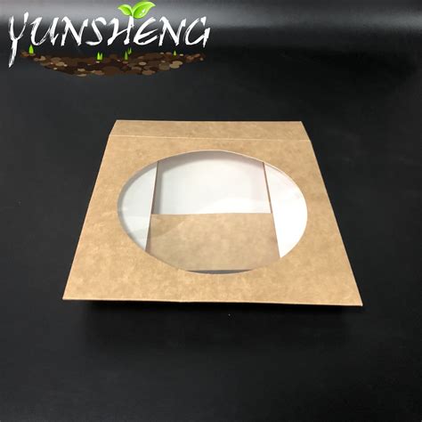 Compostable Disposable Kraft Paper Bakery Box With Auto Pop Up Design