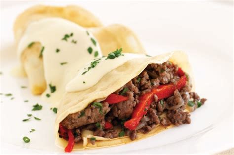 Beef Crepes With Gruyere Sauce Recipe Au