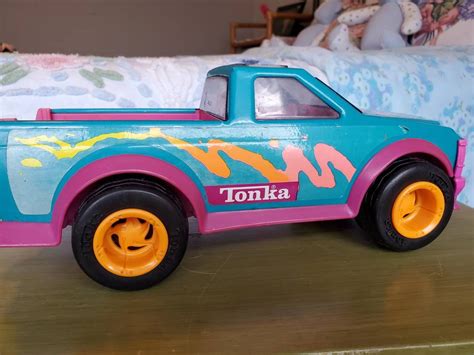 Vintage 90s Tonka Truck Neon Dayglo Toys Etsy