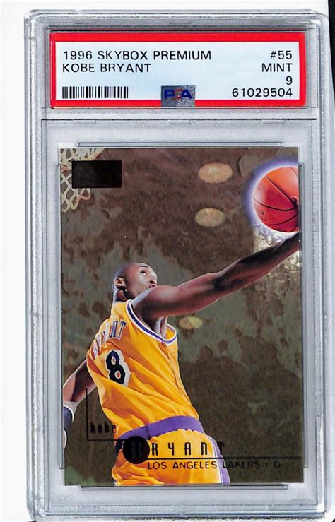 Lot 1996 Skybox Premium Kobe Bryant Rookie Card 55 PSA 9 Mint