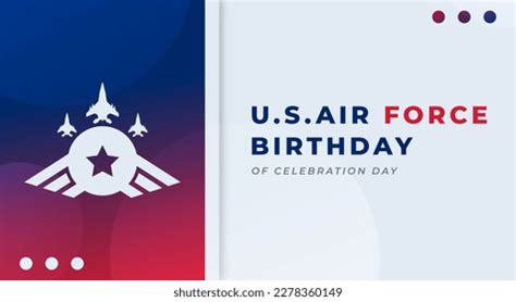 Us Air Force Birthday Celebration Vector Stock Vector (Royalty Free ...