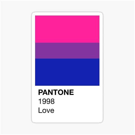 Pantone Pride Bi Pride Sticker For Sale By Cdoonan Bi Pride Pride