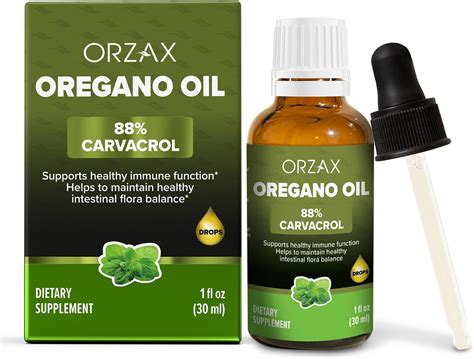 Amazon Orzax Oregano Oil Drops With Olive Oil Carvacrol And