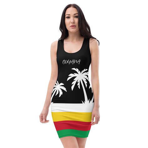 Guyana Flag Colors Dress Etsy