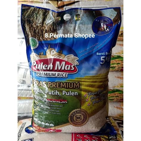 Jual Beras Pulen Mas Kg Beras Kepala Super Premium Kg Asli Sragen