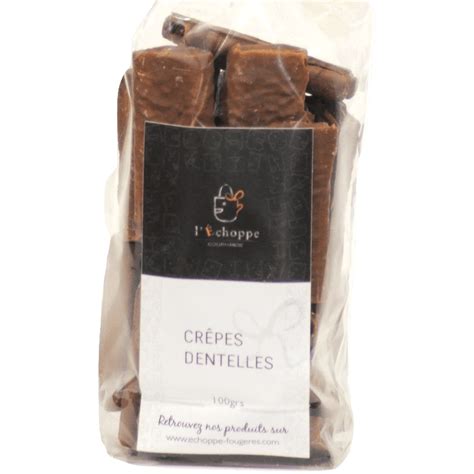 Crêpes dentelles chocolat lait Échoppe Gourmande Fougères