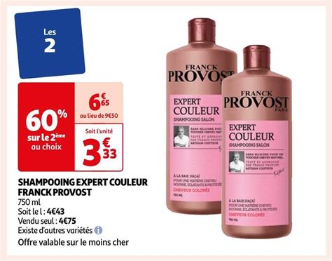 Promo Franck provost shampooing expert couleur chez Auchan Supermarché