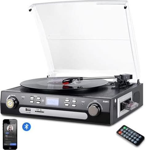 Anvar Vedo Vinil Player Bluetooth - toca-discos de vinil,Vinil Player Bluetooth VEDO VD-M360 com Rádio AM ...