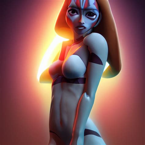 Krea Ai Beautiful Petite Sunset Of Ahsoka Tano Clone Wars